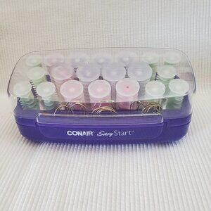 Conair Easy Start Electric Hair Rollers Pageant Hot Curlers Model HS15C 20 Clips